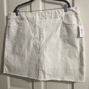 Style & Co. Women’s White Denim Skort Sz XXL